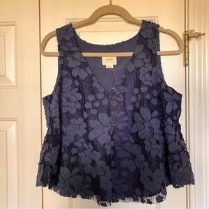 NWT Anthropologie Maeve “Kenia” V-Neck Swing Top